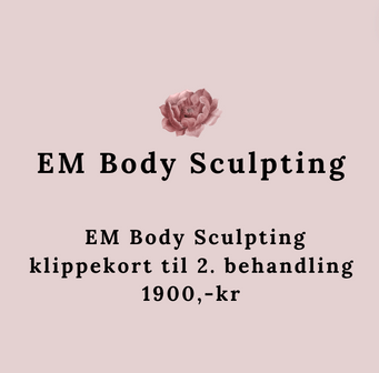 Behandlinger -  EM Body Sculpting klippekort til 2. behandling 1900,-kr