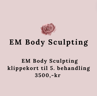 Behandlinger - EM Body Sculpting klippekort til 5. behandling 3500,-kr