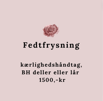 Behandlinger Fedtfrysning kærlighedshåndtag, BH deller eller lår 2 påsætninger 1500,-kr