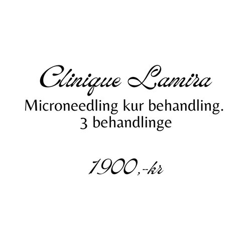 Behandlinger Microneedling 3 behandlinger 1900,-kr