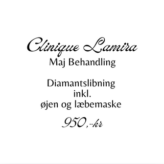 Behandling Diamantslibning inkl. Øjne og læbe maskebehandling