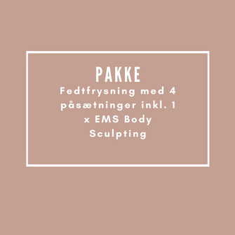 Behandlinger Fedtfrysning med 4 påsætninger inkl. 1 x EMS Body Sculpting
