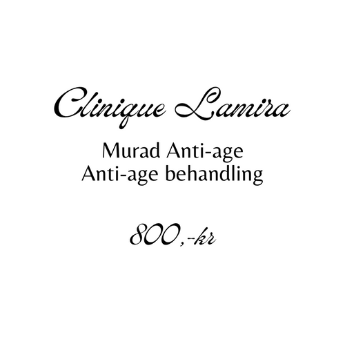 Behandlinger Murad Anti-age ansigtsbehandling 800,-kr