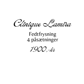Behandlinger Fedtfrysning med op til 4 påsætninger, svarer til 2 områder