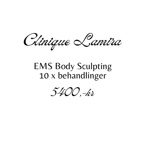 Behandlinger EMSculpting klippekort á 10 behandlinger  5400,-kr