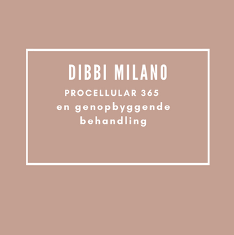 Behandlinger Dibi Milano Procelliular 365 Genopbyggende ansigts behandling.